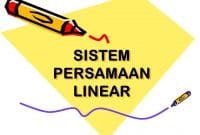 sistem persamaan linier