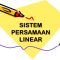 sistem persamaan linier