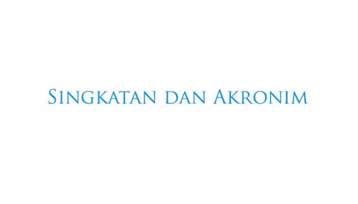 Singkatan dan Akronim