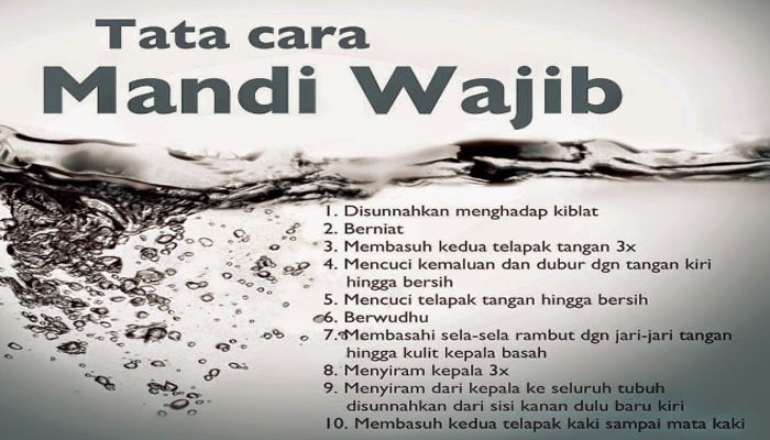 Berikut yang termasuk rukun mandi janabah adalah